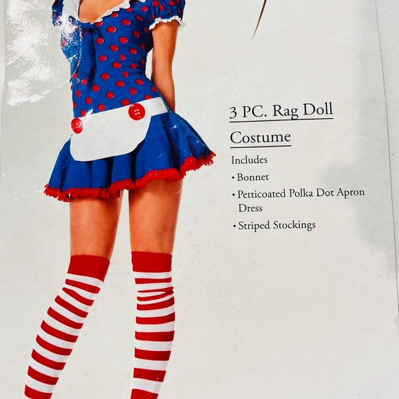 Sexy Adult Raggedy Ann Costume - Picture 3 of 5